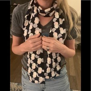 Kate Spade silk skinny long scarf